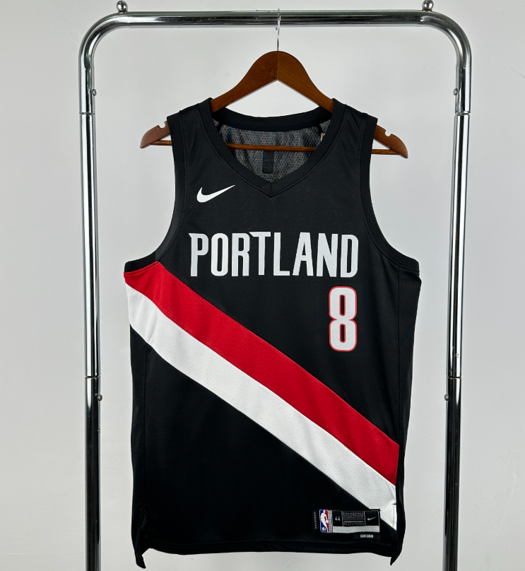 2026 NBA Portland Trail Blazers away black  AVDIJA 8#