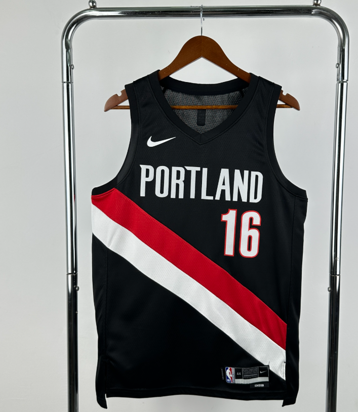 2026 NBA Portland Trail Blazers away  black  YANG 16#