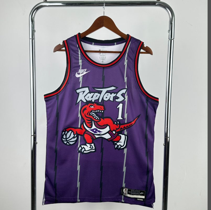 2026 NBA Toronto Raptors  retro  Purple  McGrady 1#
