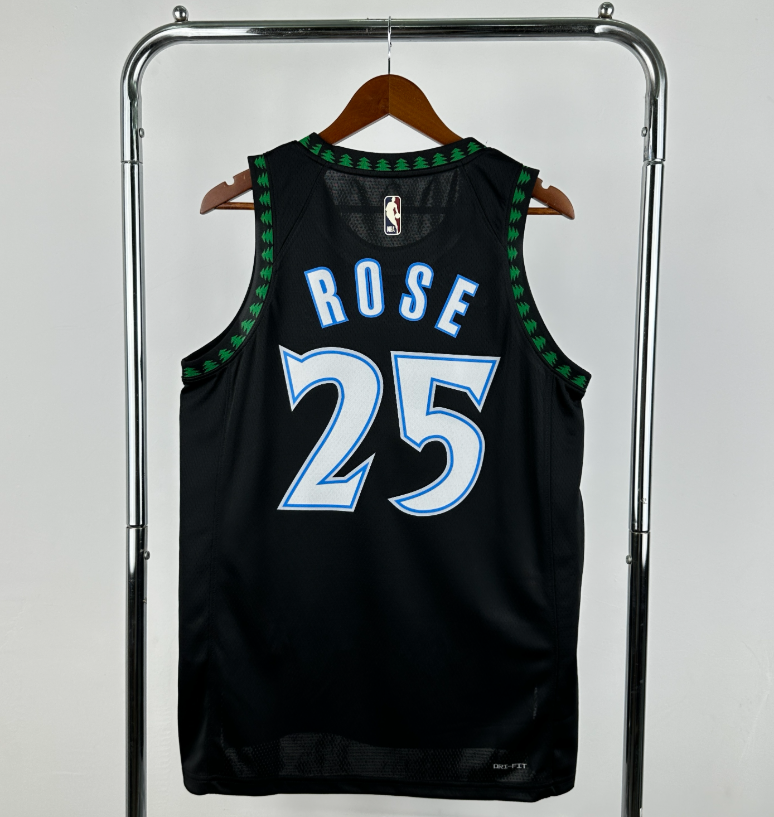 2026 NBA Minnesota Timberwolves retro ROSE 25#