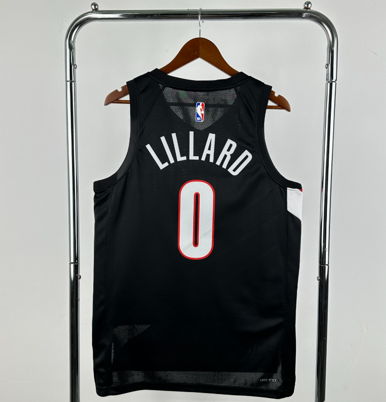 2026 NBA Portland Trail Blazers away  black  LILLARD  0#