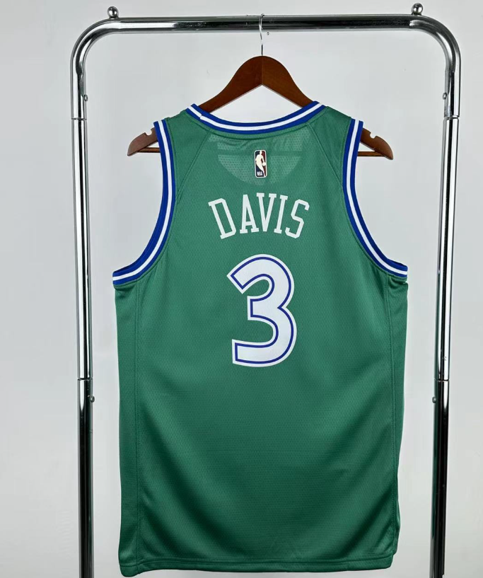 2026 NBA Dallas Mavericks  retro green  DAVIS 3#