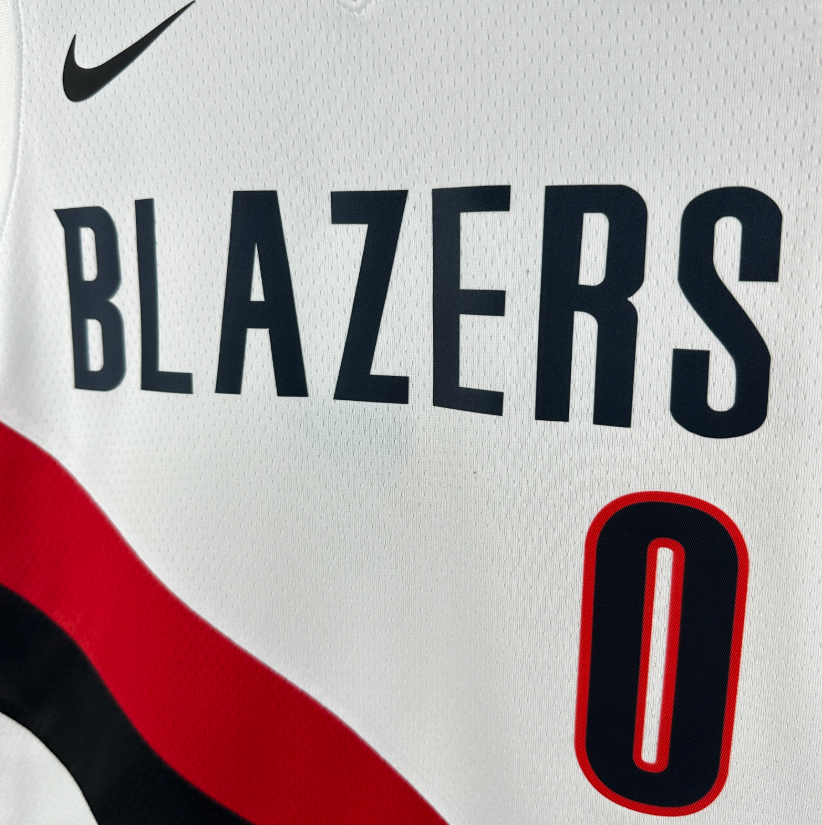 2026 NBA Portland Trail Blazers White LILLARD  0#