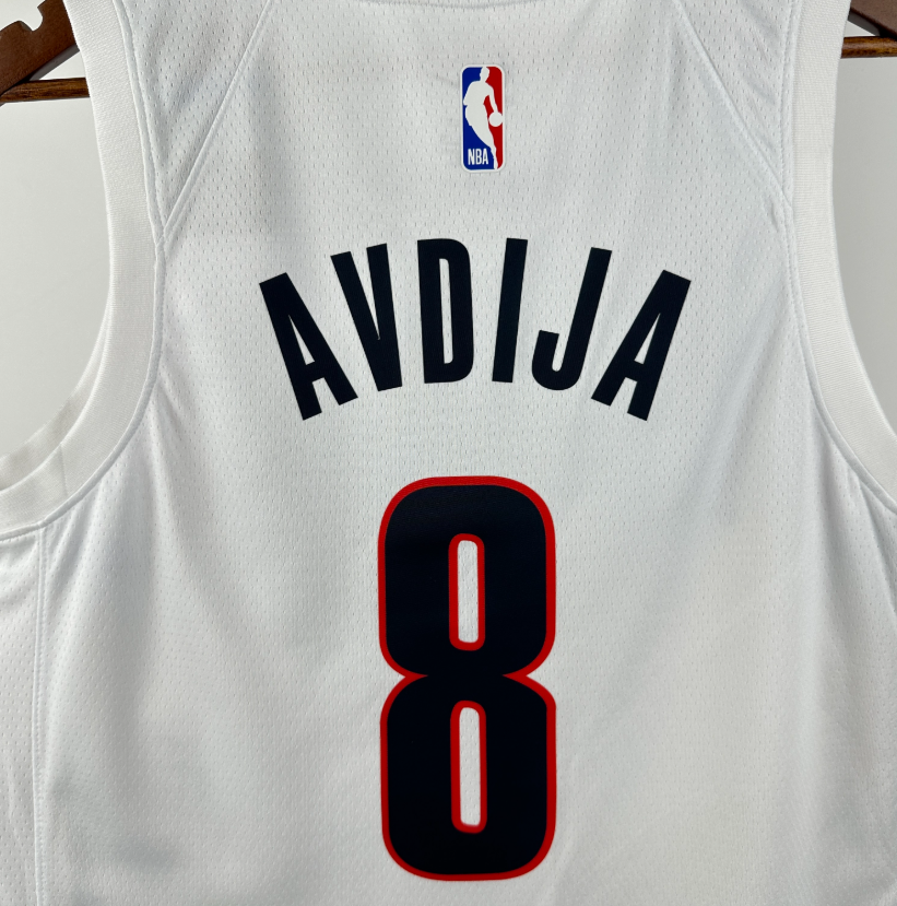 2026 NBA Portland Trail Blazers White AVDIJA 8#