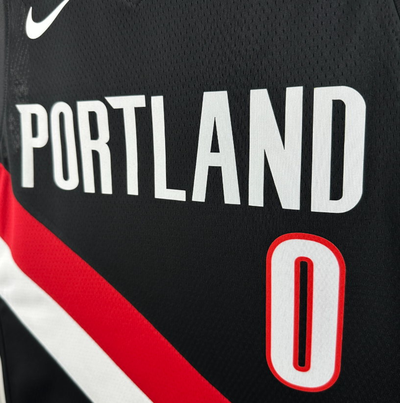 2026 NBA Portland Trail Blazers away  black  LILLARD  0#