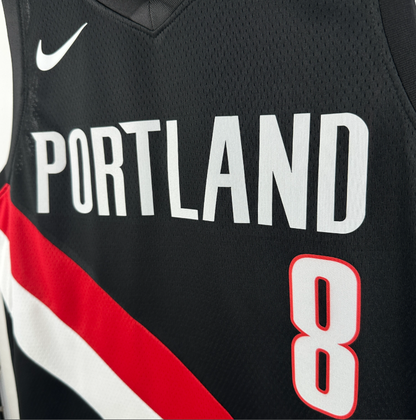 2026 NBA Portland Trail Blazers away black  AVDIJA 8#