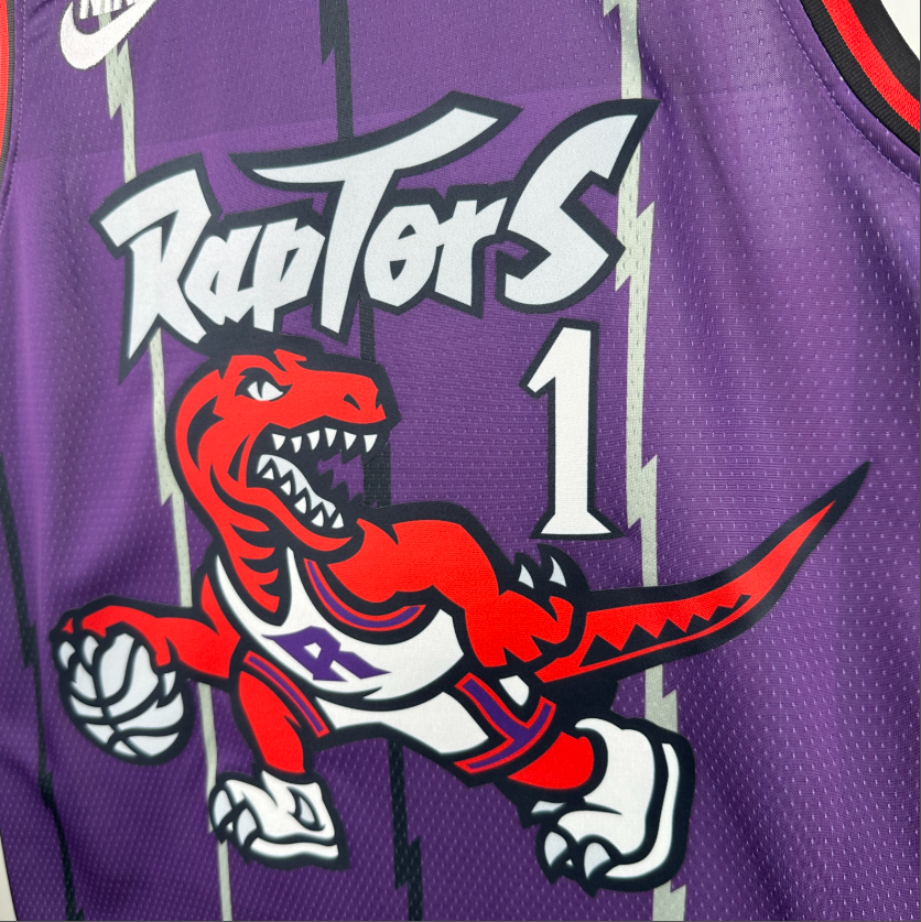 2026 NBA Toronto Raptors  retro  Purple  McGrady 1#