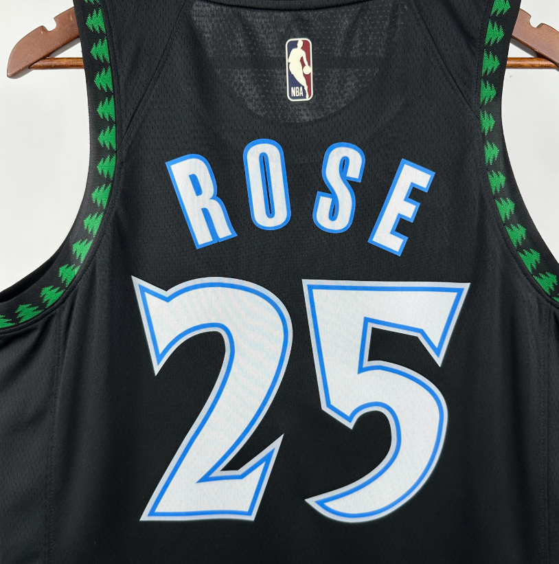 2026 NBA Minnesota Timberwolves retro ROSE 25#