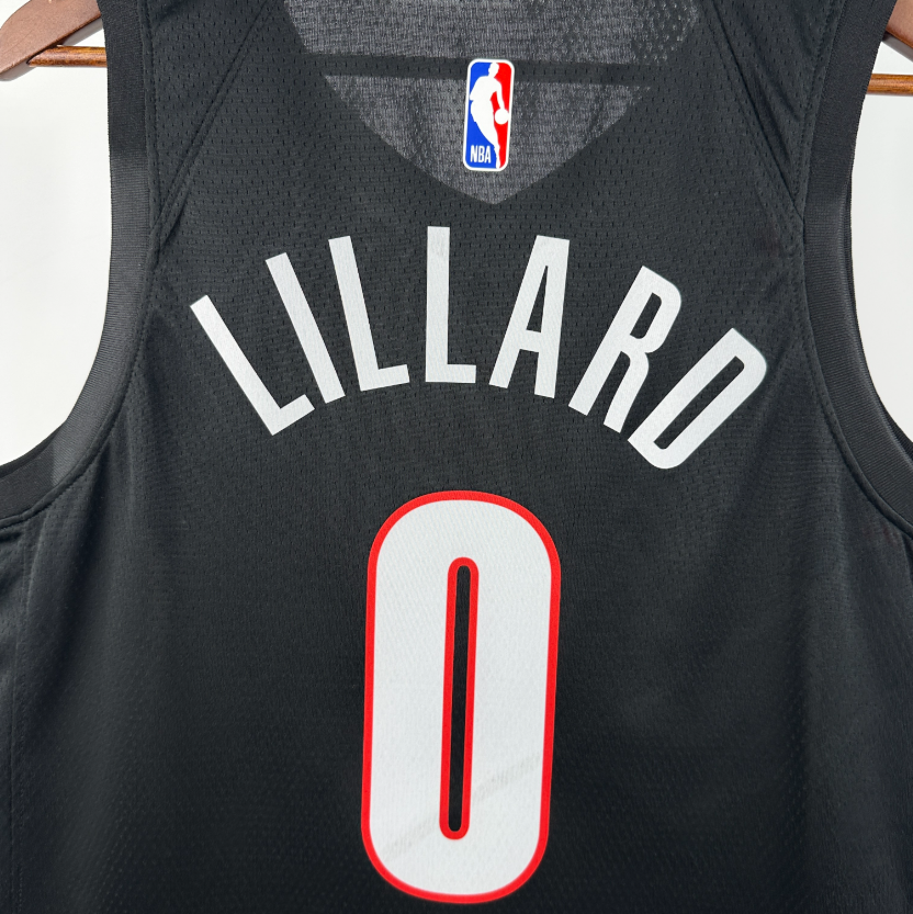 2026 NBA Portland Trail Blazers away  black  LILLARD  0#
