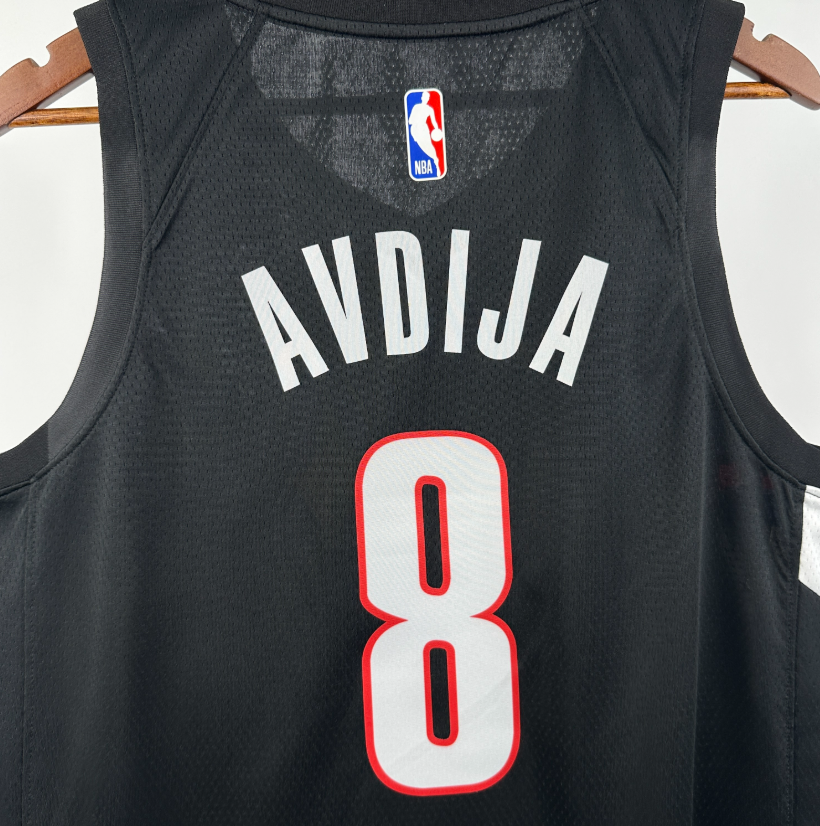 2026 NBA Portland Trail Blazers away black  AVDIJA 8#