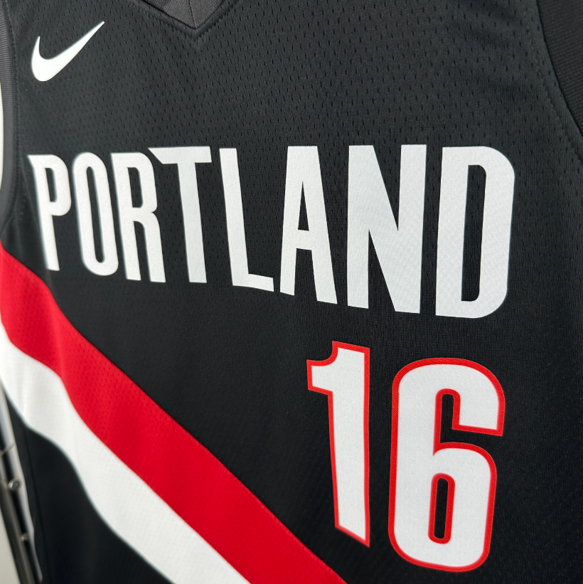 2026 NBA Portland Trail Blazers away  black  YANG 16#