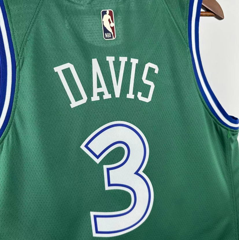 2026 NBA Dallas Mavericks  retro green  DAVIS 3#