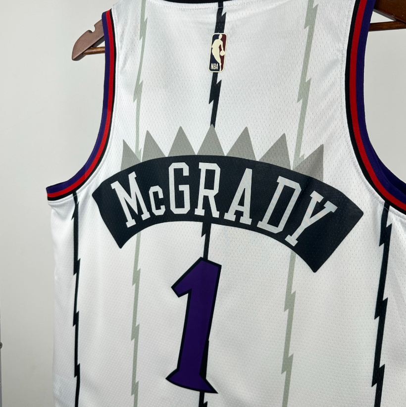 2026 NBA Toronto Raptors  retro  white   McGrady 1#