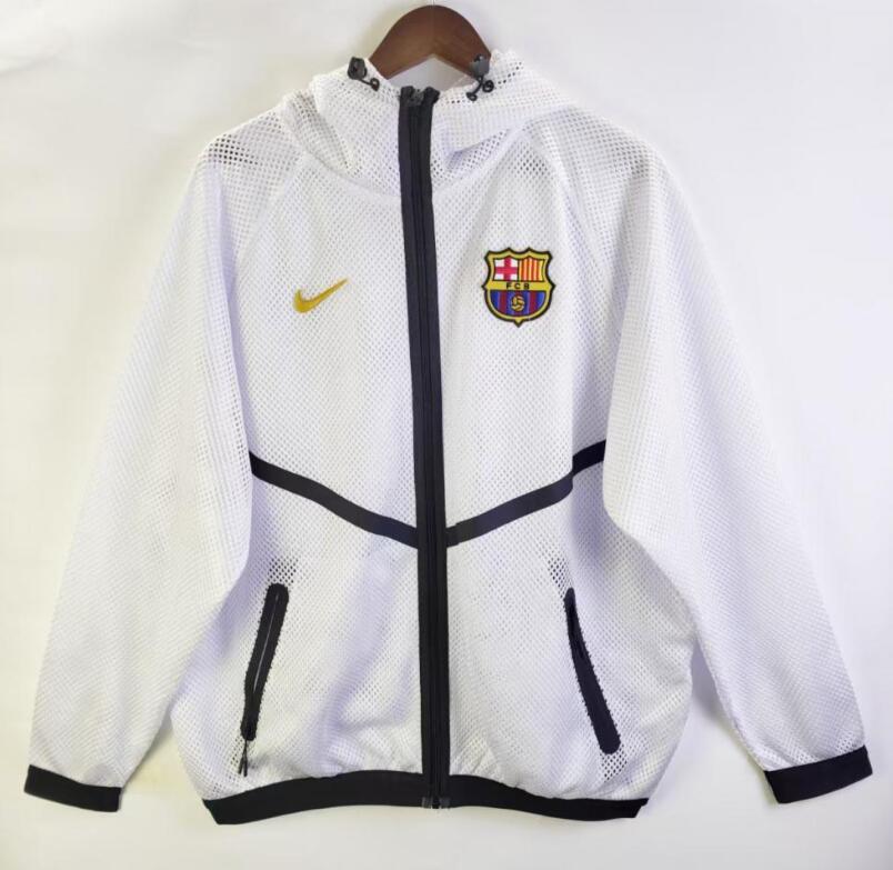2026 2027 Barcelona  white jacket hoodile
