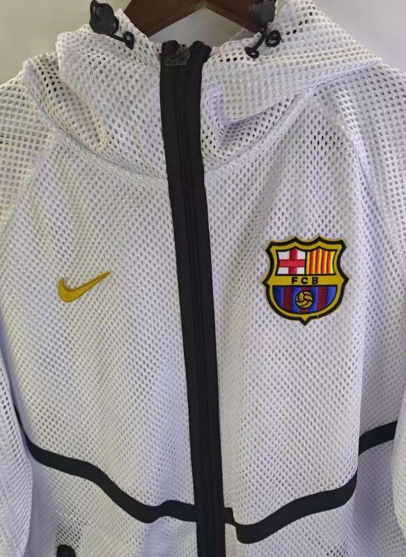 2026 2027 Barcelona  white jacket hoodile