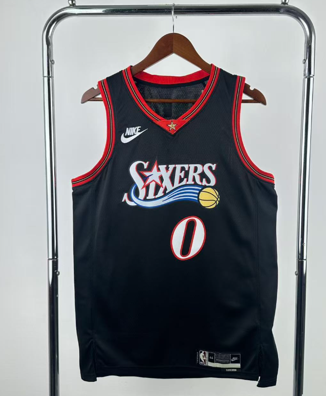 2026 NBA  Philadelphia 76ers  retro black  MAXEY 0 #