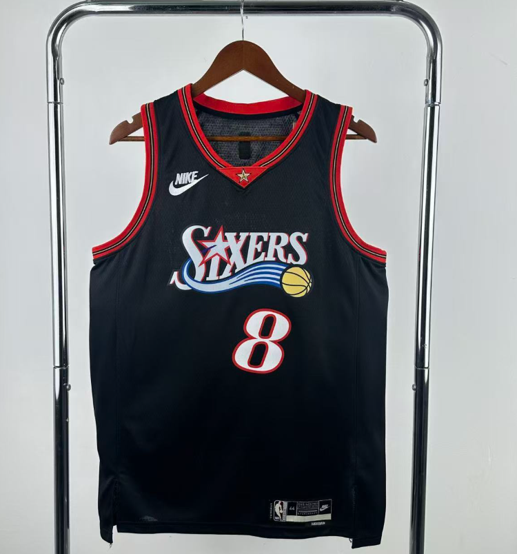 2026 NBA  Philadelphia 76ers  retro black  GEORGE 8 #