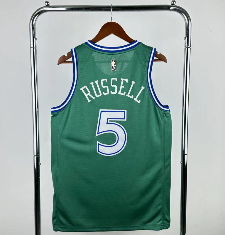 2026 NBA Dallas Mavericks  retro green  RUSSELL5 #