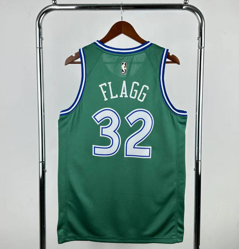 2026 NBA Dallas Mavericks  retro green  FLAGG 32  #