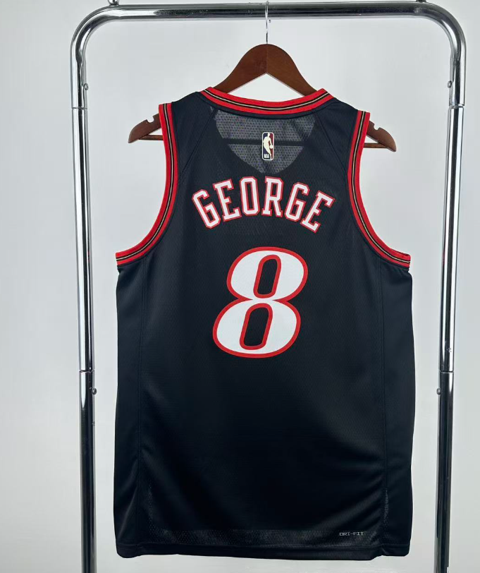 2026 NBA  Philadelphia 76ers  retro black  GEORGE 8 #