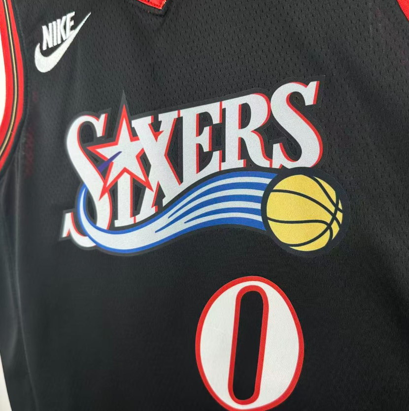 2026 NBA  Philadelphia 76ers  retro black  MAXEY 0 #