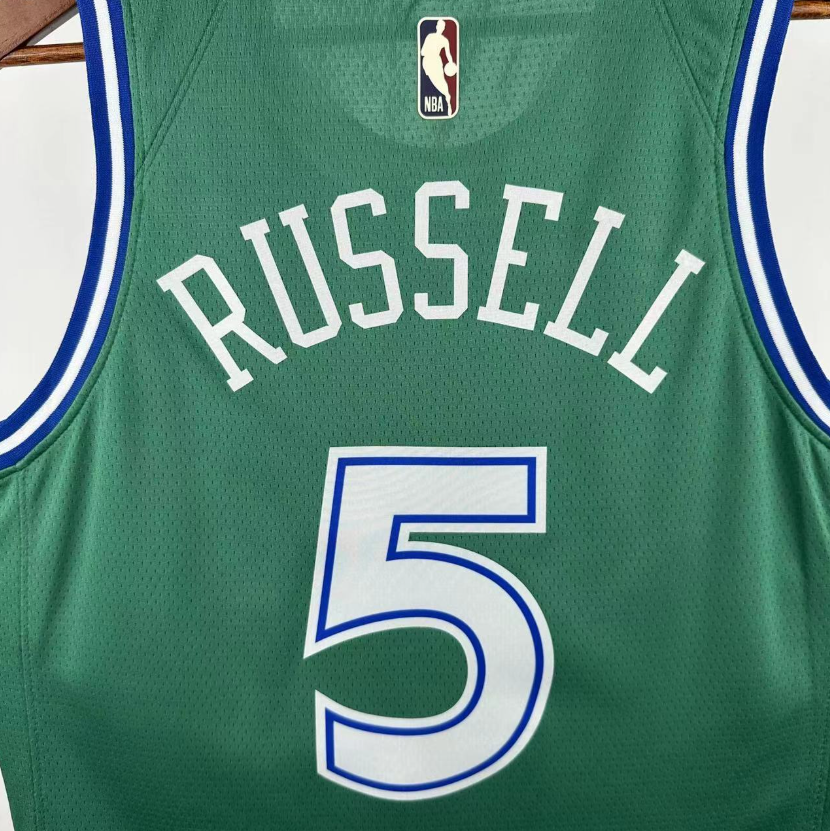 2026 NBA Dallas Mavericks  retro green  RUSSELL5 #
