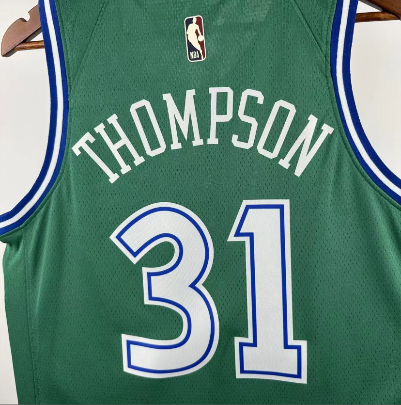 2026 NBA Dallas Mavericks  retro green  Thompson  31 #