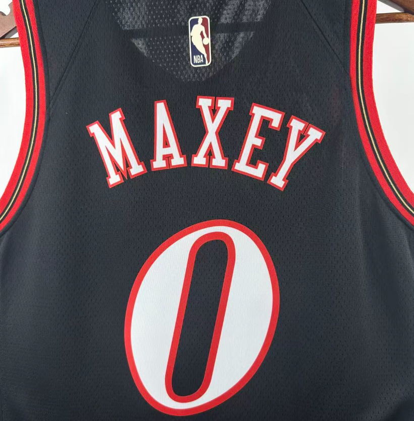 2026 NBA  Philadelphia 76ers  retro black  MAXEY 0 #