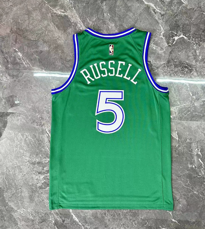 2026 NBA Dallas Mavericks  retro green  RUSSELL5 #