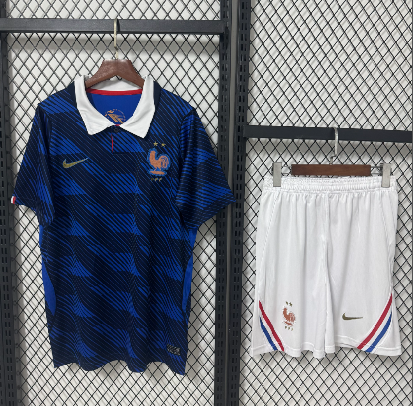 2026 World cup France Home adult kit (shirt +short )   Jersey  fan version