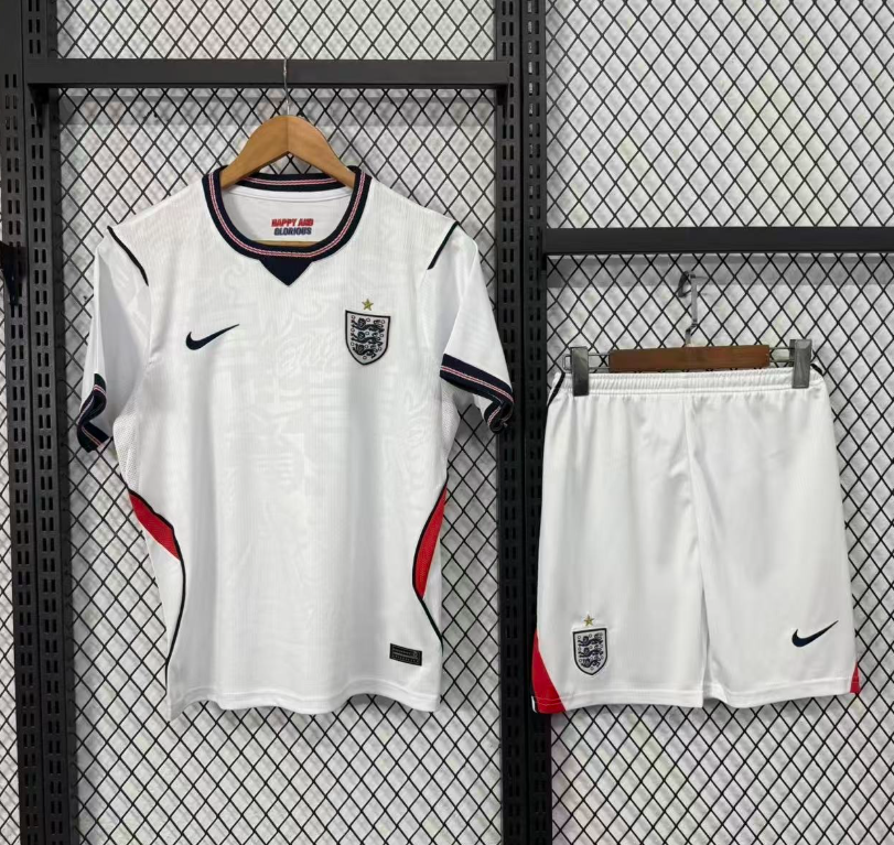 2026 World cup England Home adult kit (shirt +short )   Jersey  fan version