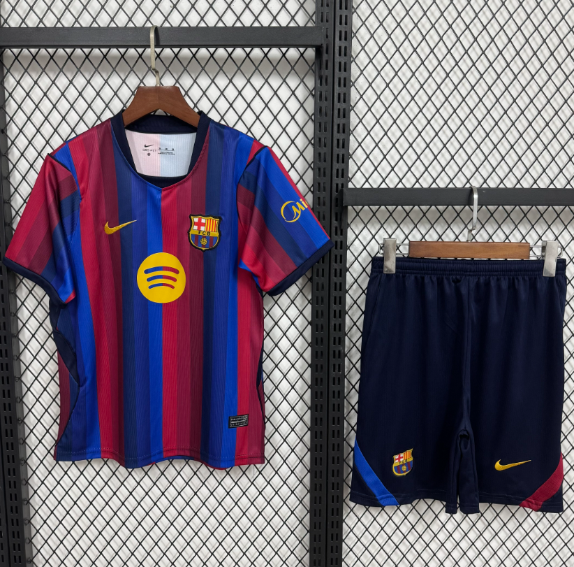 2026 2027  Barcelona Home   adult kit (shirt +short )  Jersey Fan Version