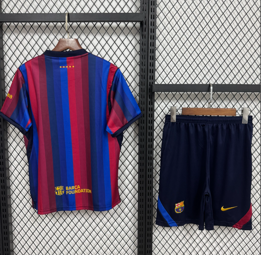 2026 2027  Barcelona Home   adult kit (shirt +short )  Jersey Fan Version