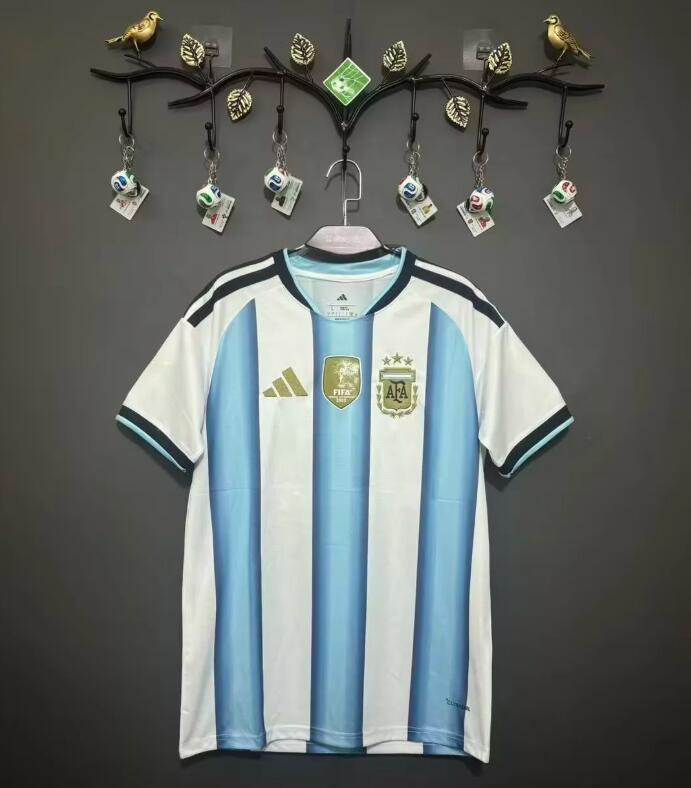 2026 World cup Argentina MESSI   home Embroidered fan version