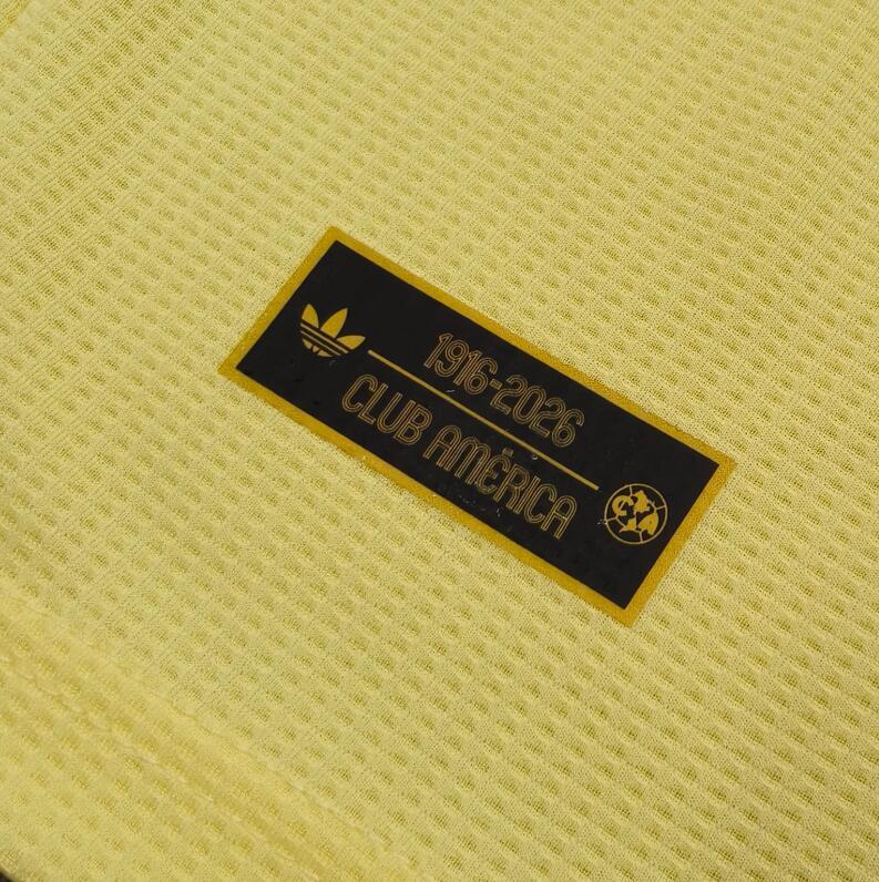 2026 2027 Club America 110th Jersey yellow  Fan  Version