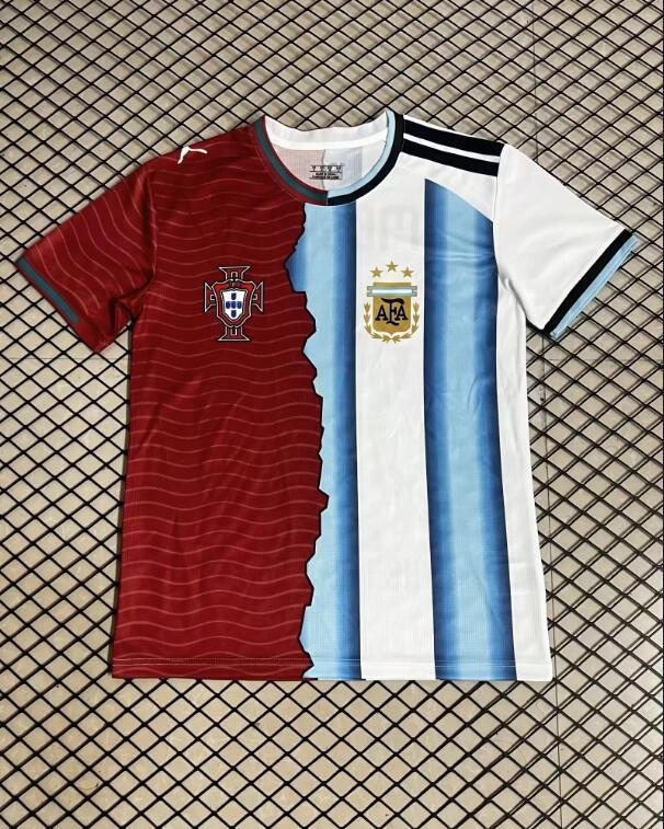2026 2027 RONALDO MESSI white and red  Jersey Fan  Version