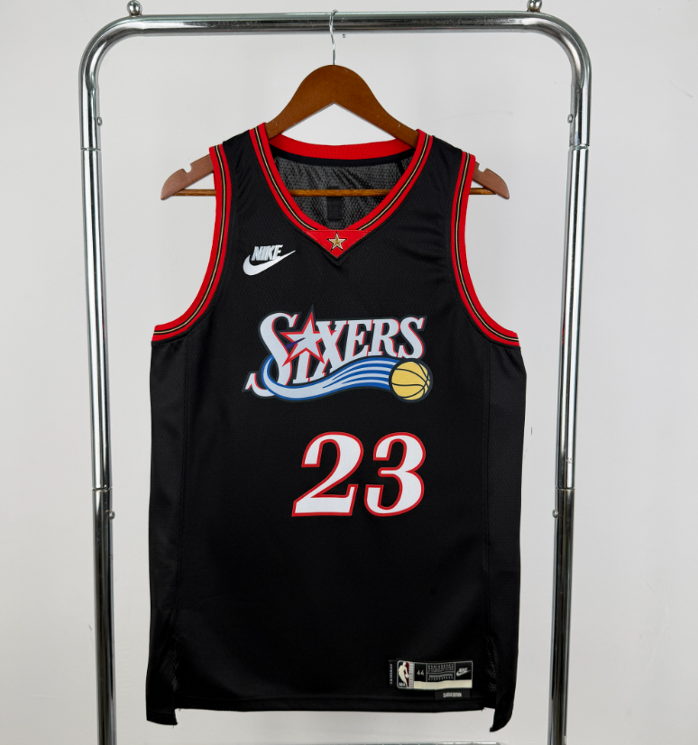 2026 NBA  Philadelphia 76ers  retro black  James 23#
