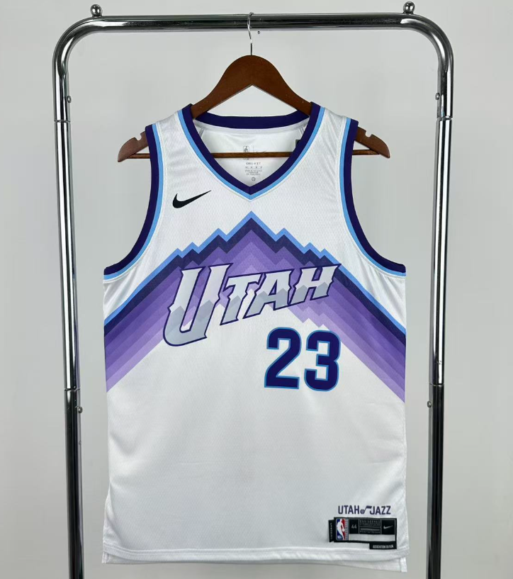 2026 NBA  Utah Jazz  White 23 # MARKKANEN