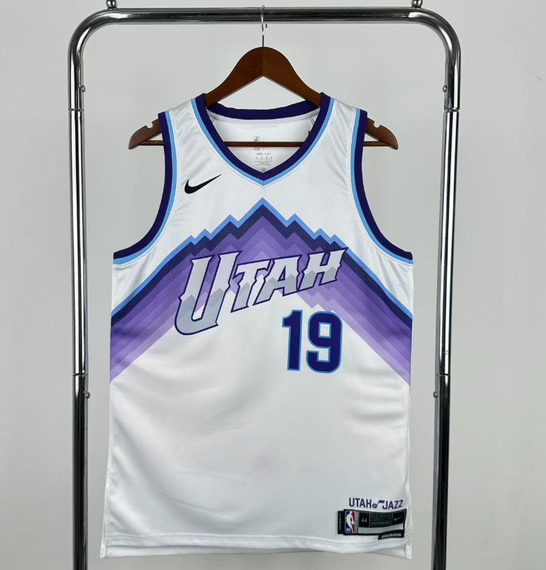 2026 NBA  Utah Jazz  White 19 # BAILEY
