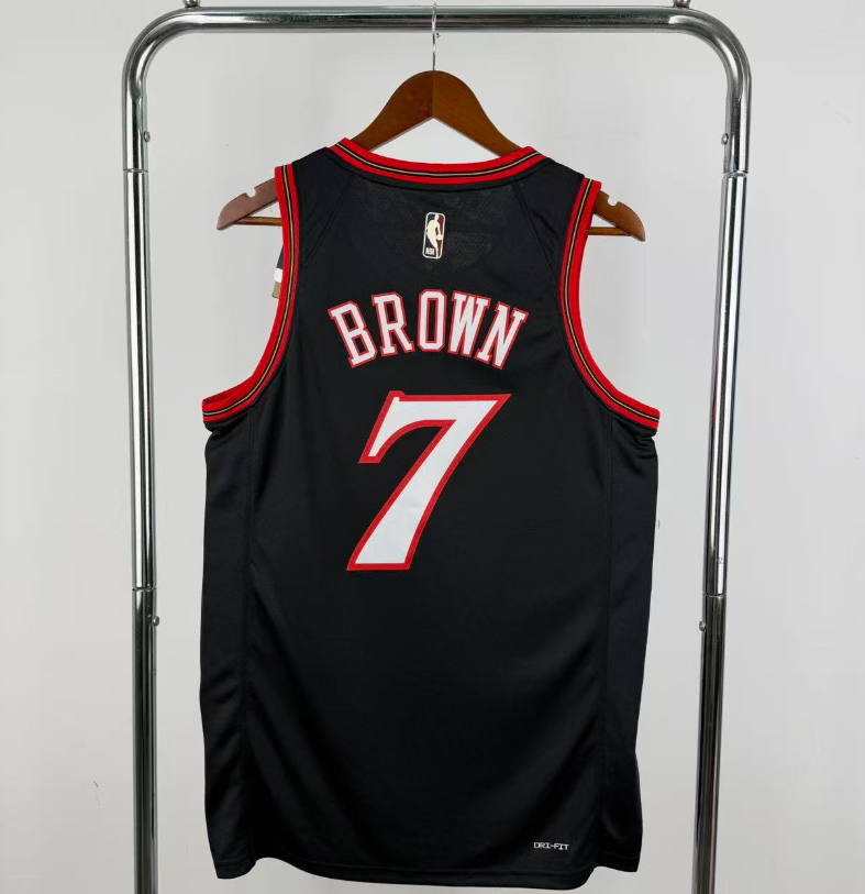 2026 NBA  Philadelphia 76ers  retro black  BROWN 7#
