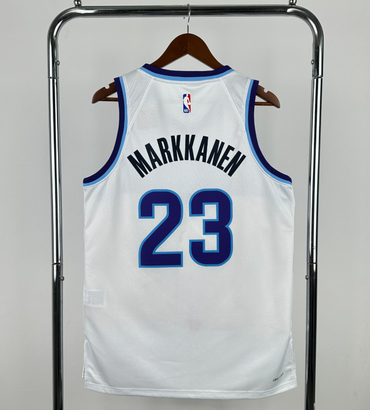 2026 NBA  Utah Jazz  White 23 # MARKKANEN