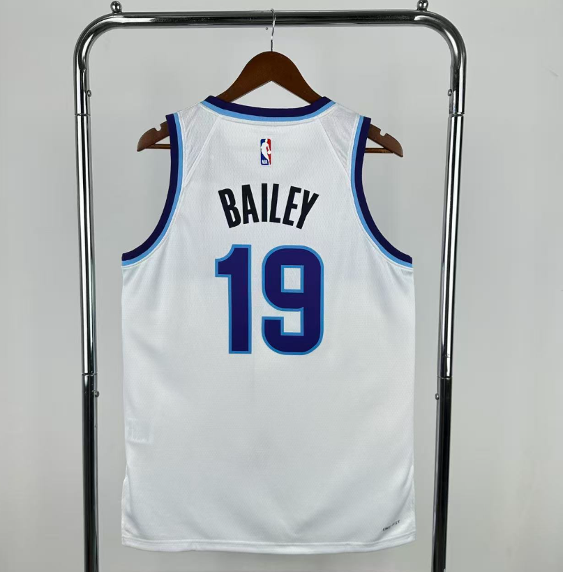 2026 NBA  Utah Jazz  White 19 # BAILEY