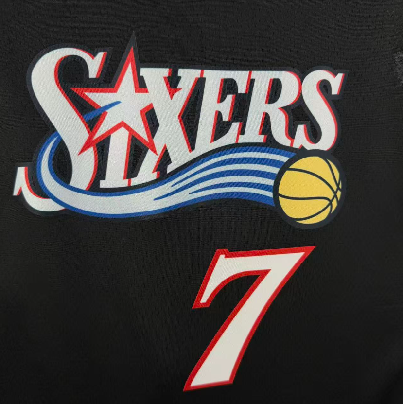2026 NBA  Philadelphia 76ers  retro black  BROWN 7#