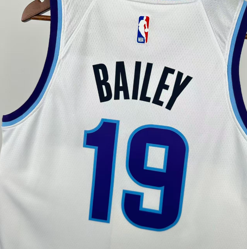 2026 NBA  Utah Jazz  White 19 # BAILEY