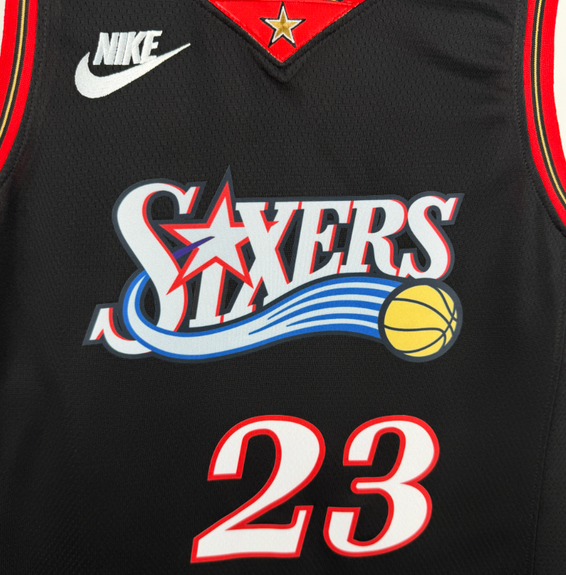 2026 NBA  Philadelphia 76ers  retro black  James 23#