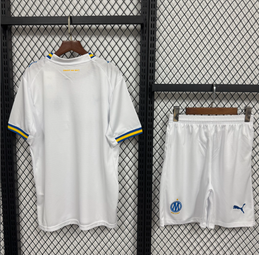 2026 2027 Marseille   Home   adult kit (shirt +short )  Jersey Fan Version