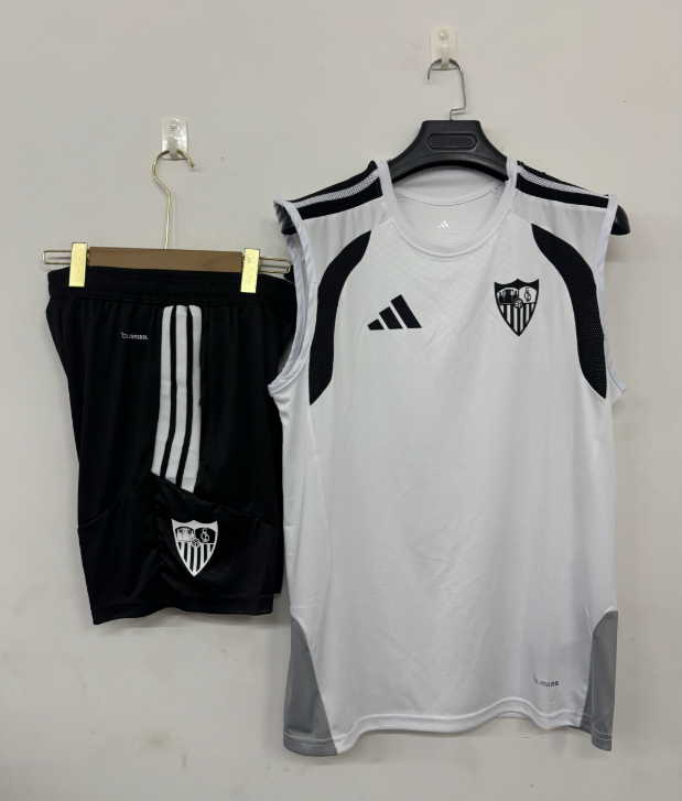 2026 2027 Sevilla FC adult  tracksuit  training suit  Vest no sleeves set