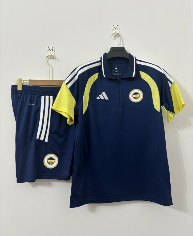 2026 2027  Fenerbahçe SK adult  tracksuit  training suit  POLO half zipper short sleeves