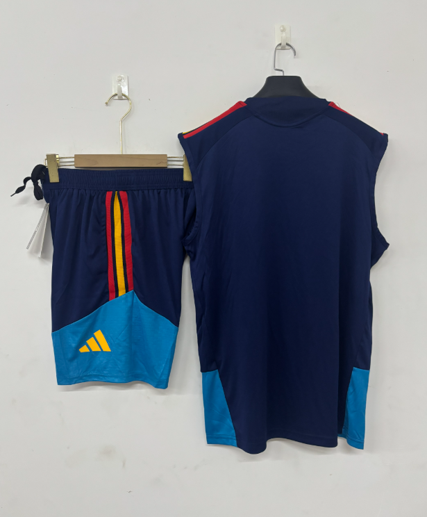 2026 2027 Two Stars  Spain adult  tracksuit  training suit  Vest no sleeves set