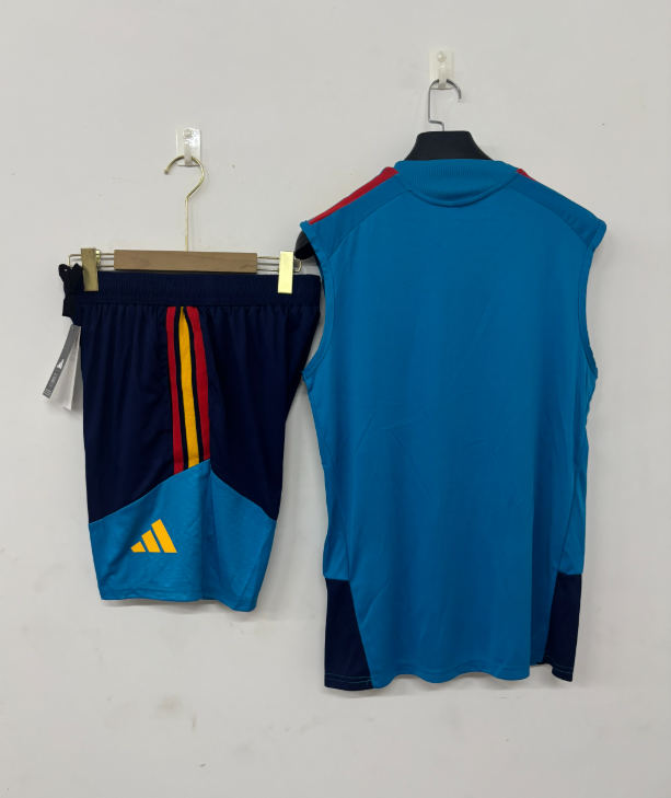 2026 2027 Two Stars  Spain adult  tracksuit  training suit  Vest no sleeves set